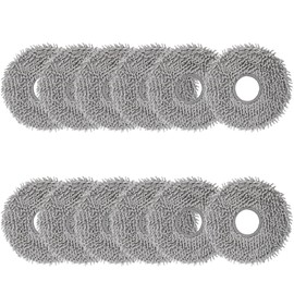 12 Pack Mop Pads for Roborock Qrevo S Pro, QV 35A, Qrevo S5V, Qrevo Series, Qrevo Edge 2, Saros 20/10R/Z70, Qrevo Curv 2 Flow/S5X/Curv/CurvX, Q Revo, Qrevo Edge S5A Robot Vacuum Cleaner