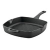 Ayesha Curry 10-Inch Pre-Seasoned Cast Iron Grill Pan with Helper