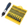 36Pcs Screwdriver Set Magnetic Rotatable Base 1/4 Socket Ratchet Screwdriver