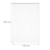 Relaxdays String Curtain Set of 2, Shortenable String Curtains with
