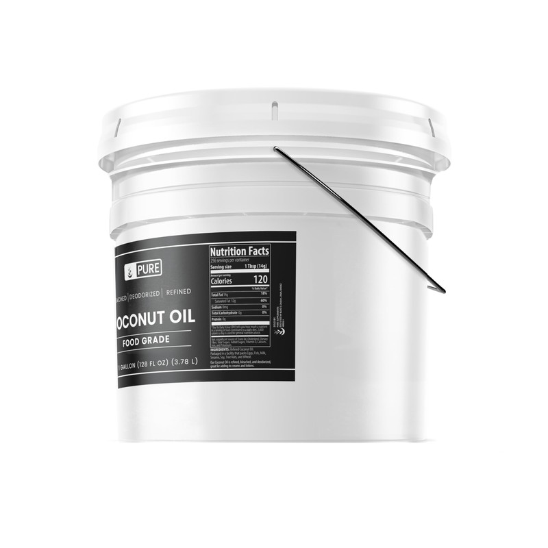 Pure Original Ingredients Coconut Oil (1 Gallon) Hexane-Free & Gluten-Free,