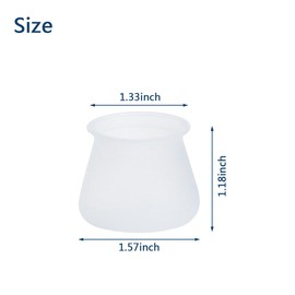 Silicone Folding Chair Leg Caps - 32 Pack Folding Chair Protection with Silicone Leg Caps, Anti-Slip, Noise-Reducing, Wear-Resistant, Creative Design Long-Lasting