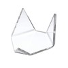 SUMNACON 5 x Triangle Clear Acrylic Display Stands Geode Stone