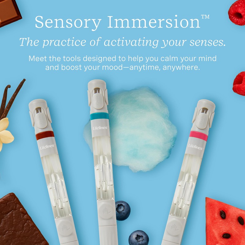 Lifelines Pen Diffuser Set, Cotton Candy - 1mm Black Ballpoint