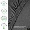 Hometex Premium Textiles Microfibre Fitted Sheet, Fitted Sheet, 100% Microfibre,