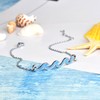 Lauren-Spencer Wave Anklet for Women Gold Silver Plated Beach Ankle