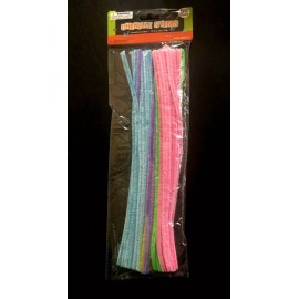 Regent 50 CHENILLE STEMS PIPE CLEANERS 50 PC ASST COLORS 12" LONG - ARTS CRAFTS MASK
