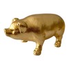 Pewery Golden Pig Statue, Animal Figurine Home Decor, Pig Sculpture