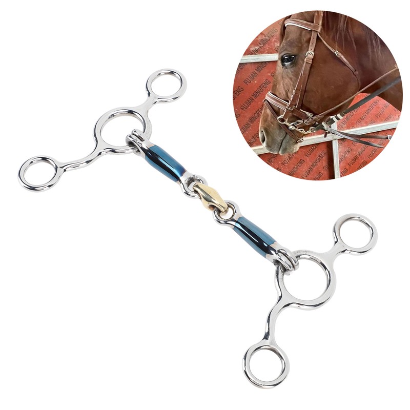 125mm Professional Snaffle Bit Stainless Steel Horse Mouth Bit Horse