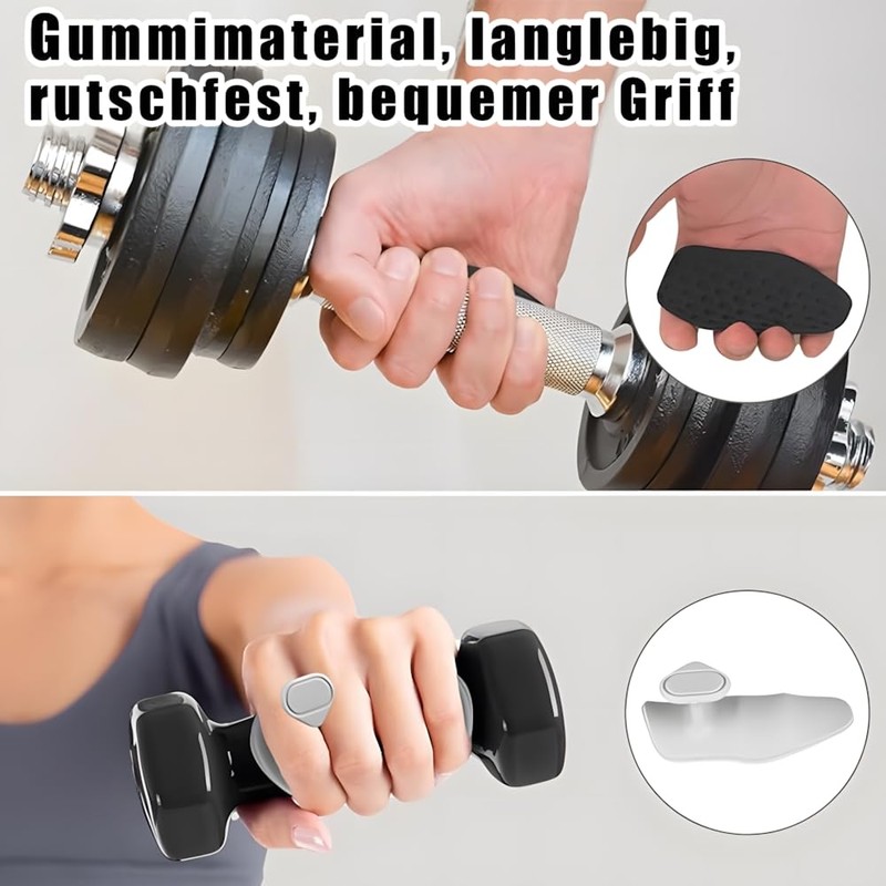 2 Pairs of Grip Pads, Weight Training, Fitness Grip Pads