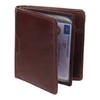 STARHIDE Brown Leather Wallet Men Slim Bifold, RFID Blocking Genuine
