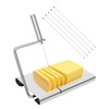 Prokitchen Replaceable Wire Cheese Slicer with Measuring Grids & Board,