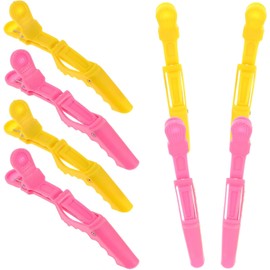 10 Piezas Pinzas para Separar el Cabello de Plástico, Diseño Apertura Fácil, Sujeción Firme, sin Dejar Marcas el Pelo Color Aleatorio