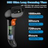 Bluetooth Barcode Scanner with Stand，2.4G Wireless & USB 2D QR