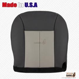 US Auto Nation 832-790-4949 2004 For Jeep Grand Cherokee Overland Driver Bottom Leather Cover 2 Tone Gray