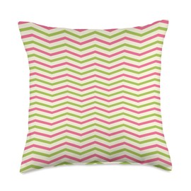 Cute Pastel Pattern Accessories Optical Illusion Zigzag Stripes Pattern Pastel Throw Pillow, 18x18, Multicolor