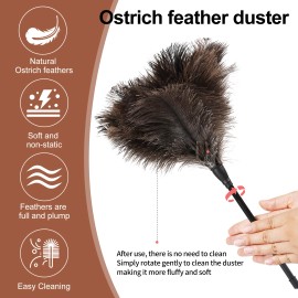 Ostrich Hair Anti-static Dust Collector to Arrive Within Three Days, Vehicle Mounted Cleaning and Sweeping Toolcolor: Natural