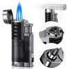 LcFun Butane Lighter 1 Pack Triple Jet Flame Torch Lighters
