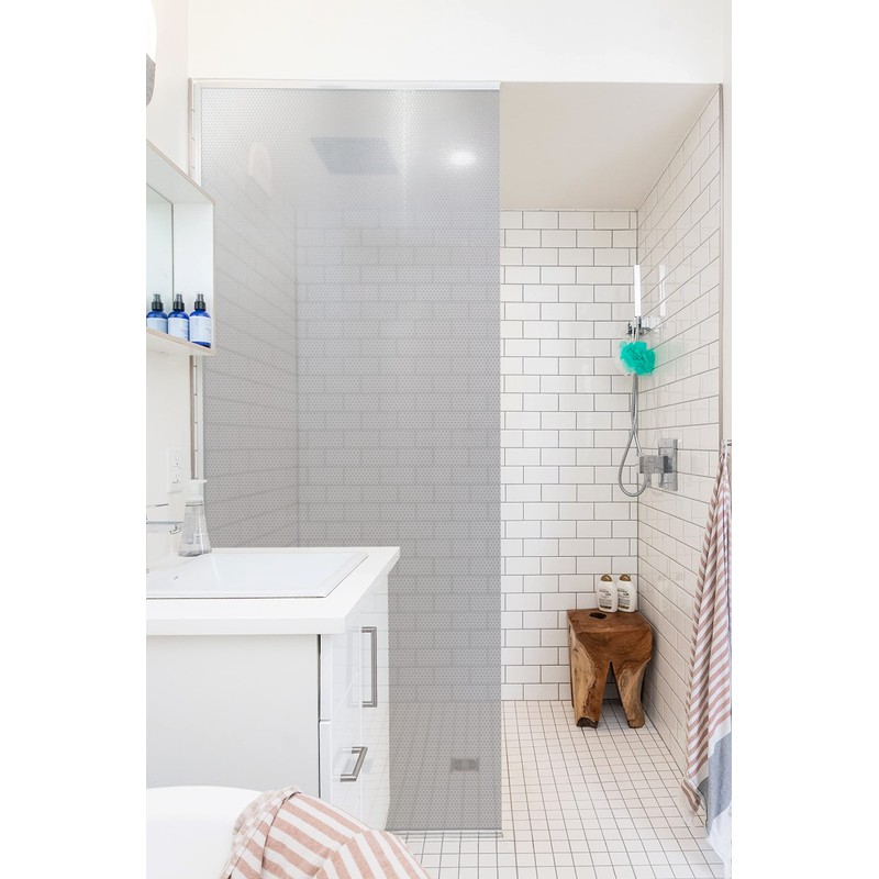 VViViD+ Hexagon Frosted Window Film Privacy Vinyl (1.49ft x 5ft)