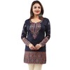 Maple Clothing - Túnica india para mujer con estampado Kurta,