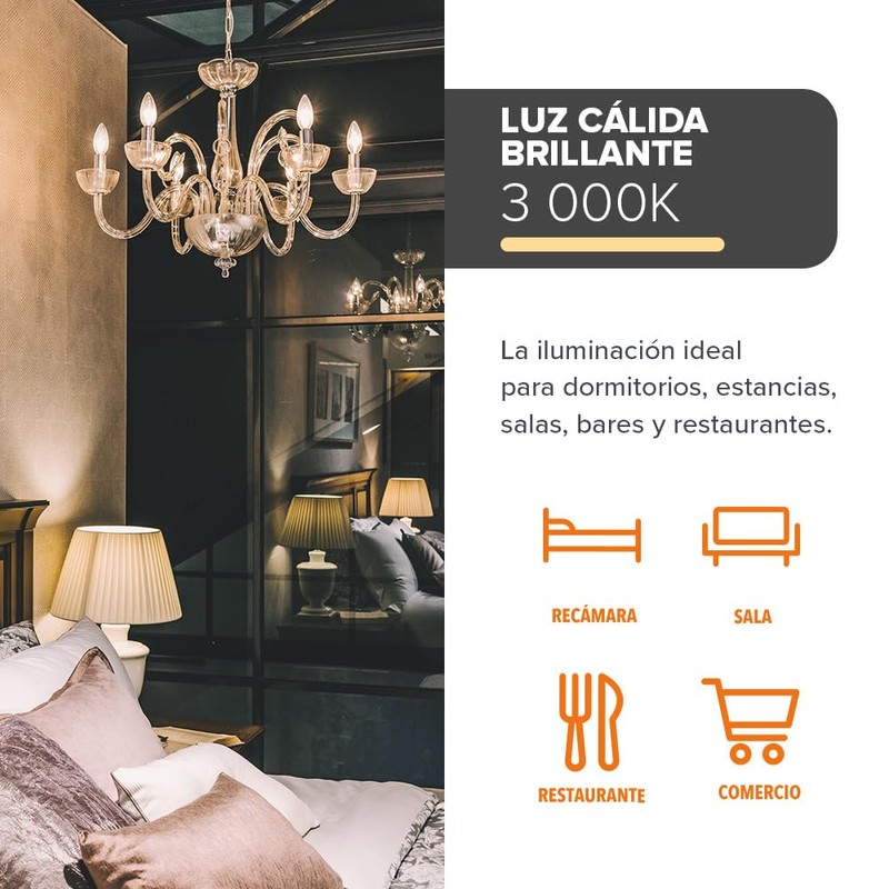 Tecnolite - Lámpara con LED integrado de Techo, Luz Suave