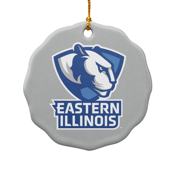 GRAPHICS & MORE Eastern Illinois University Secondary Porcelain Scalloped Holiday