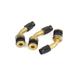 TUCKBOLD Brass Angled Tubeless Tire Valve Stem 3pcs for Moped Scooter Motorbike Automotive Parts