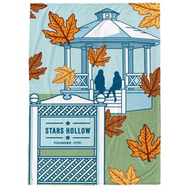 Gilmore Girls Stars Hollow Gazebo Plush Throw Blanket - 50 x 70 inches - Super Soft Fleece Bedding