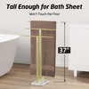 KES Standing Towel Rack 3-Tier with Marble Base, Brushed Gold