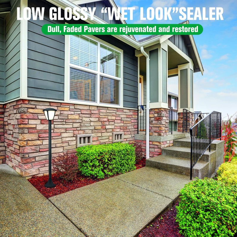Premium Stone Sealer, 1 Gallon – Max Gloss Wet Look