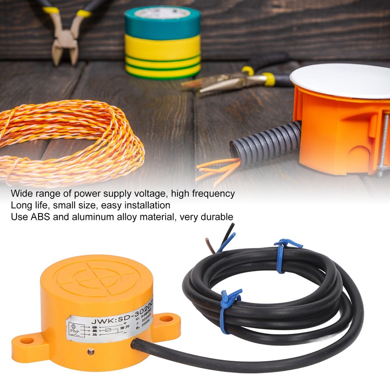 5PCS Inductive Proximity Switch PNP Non Embedded IP65 300mA Approach