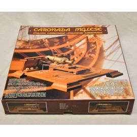 English 18th Century Carronade Mantua Wood Construction Kit 1:17 Scale 215x215mm