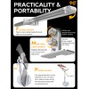 STOLAS Nail Tech Lamp for Desk, 4000K-6000K Dimmable LED Manicure