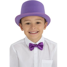 Smiffys Kids Purple Top Hat, Boys Fancy Dress, Child Dress Up Hats