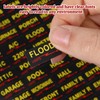 Ymapinc 2Pcs Circuit Breaker Labels, Waterproof Self-Adhesive Paper Black Labels
