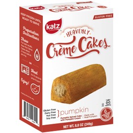 Katz Gluten Free Pumpkin Spice Crème Cakes | Dairy Free, Nut Free, Soy Free, Gluten Free | Kosher (6 Packs of 6 Crème Cakes, 8.8 Ounce Each)