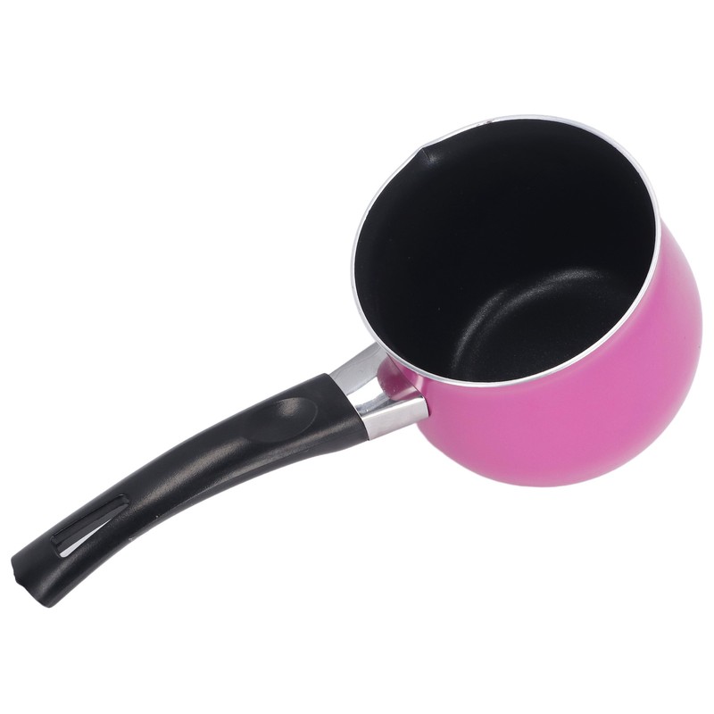 Mini Milk Pot Anti Sticky Single Handle Easy to Clean