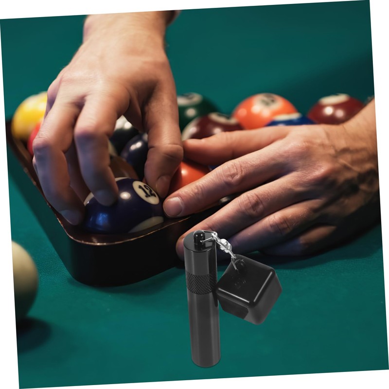 BESPORTBLE Three-in-one Billiard Chalk Holder Pool Powder Storage Case Tips