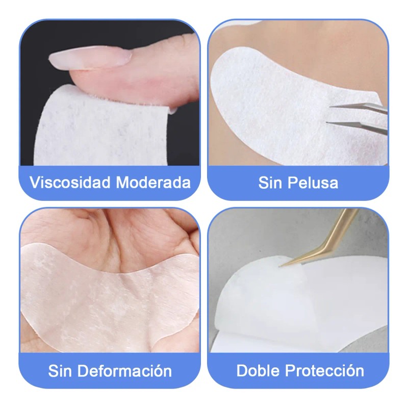 150 Pares Parches Hidrogel Para Extesiónde Pestañas Mink Rosa