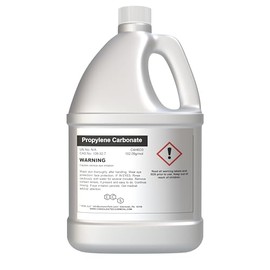 Propylene Carbonate High Purity Solvent - New Tamper-Evident Sealed Bottles (1 Gallon (128 Fl Oz))