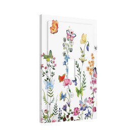 Boho Butterfly Wild Flower Floral Garden Single Toggle Light Switch Cover 1 Set Wall Plate Decorative Switch Plate Electrical Panel for Farmhouse Bedroom Living Bathroom Decor