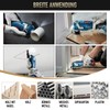 MaxEarn Oscillating Multitool Saw Blades, Titanium Extra Long Multitool Blades,