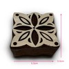 Handcrafted Wooden Block Printing Stamps, Abstract Pattern Design, Set of
