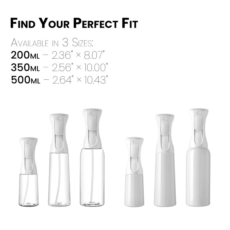 Mistifi Spray Plastic Bottle for Hair, Ultra Fine Mist, Water