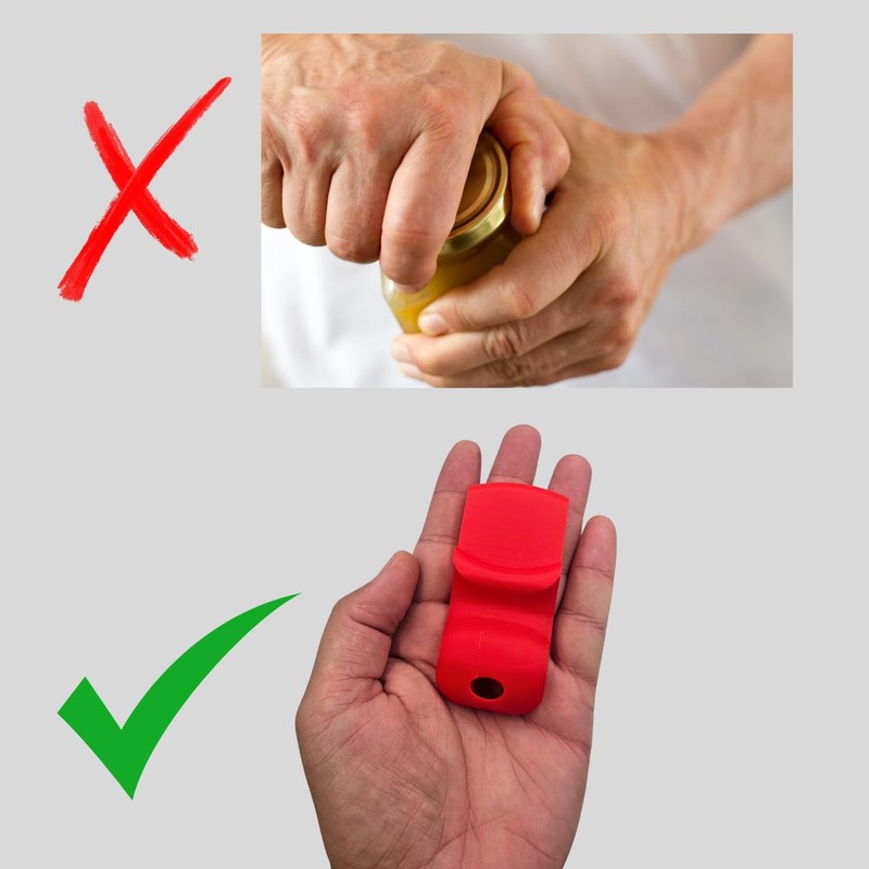 Canning Jar Opener Tool, For Wide & Regular Mouth Lids.