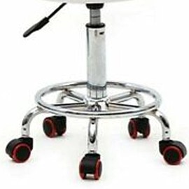 SPA Hydraulic Rolling Swivel Stool Salon Tattoo Chair Equipment (White)