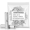 haisstronica Non Insulated Butt Connectors Kit, 100pcs Tinned Copper Uninsulated