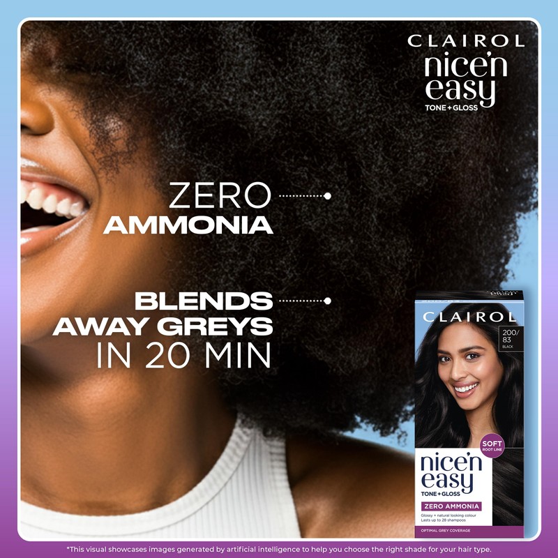 Clairol Nice'n Easy Tone+Gloss Semi Permanent Hair Dye - 300/84