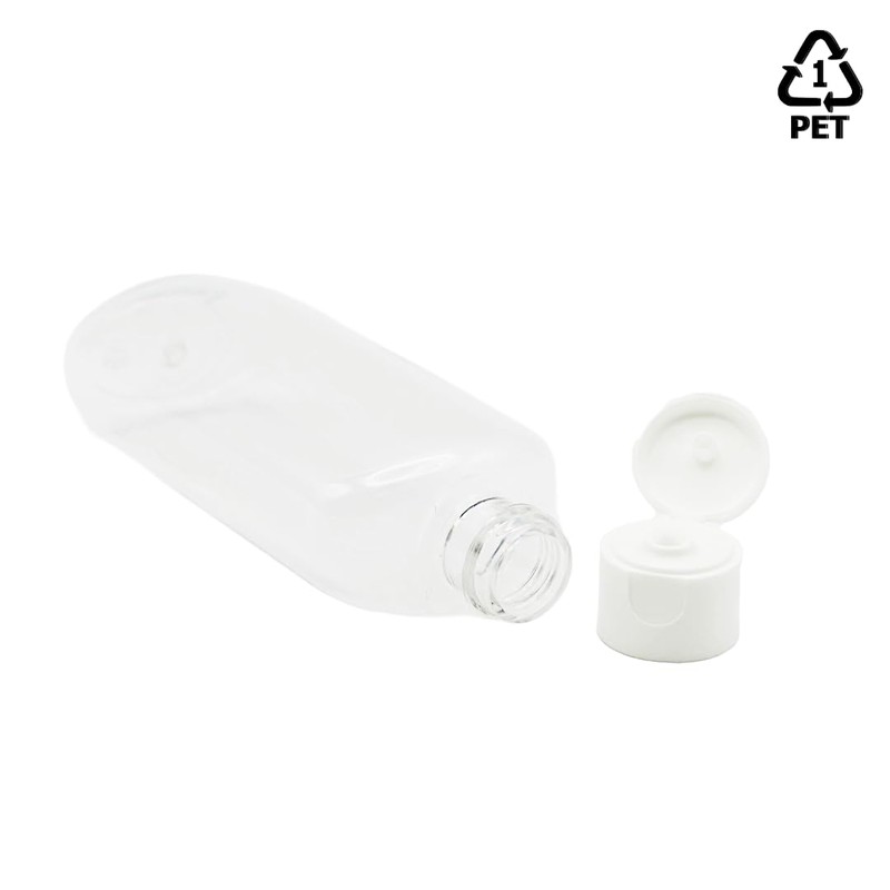 GEPACK Pack of 12 100ml Reusable Plastic Travel Bottles |
