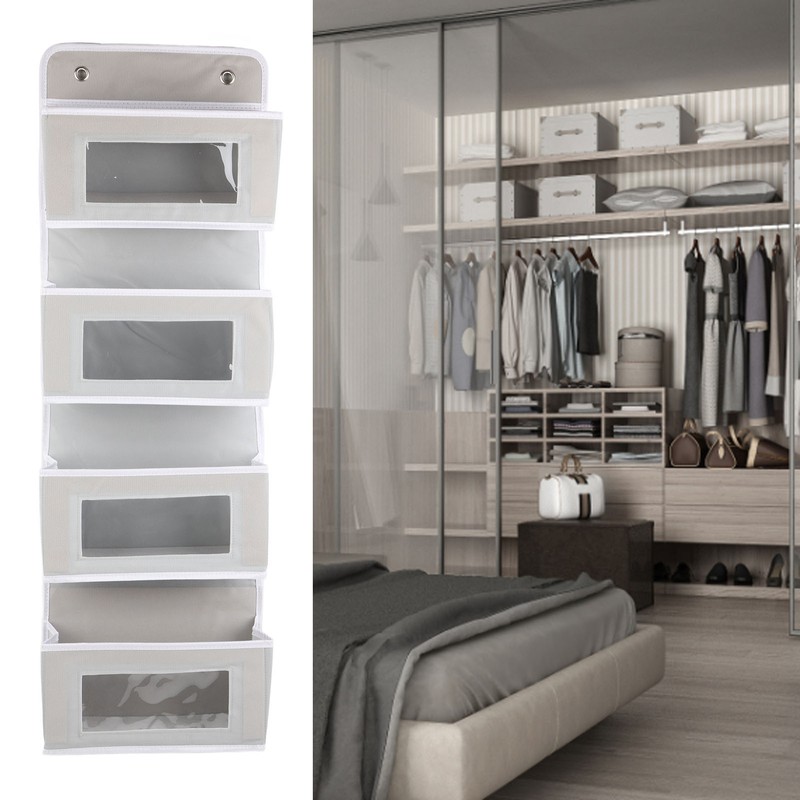 Over Door Organizer 4 Tiers Sturdy Widened Hook Nonwovens Widely
